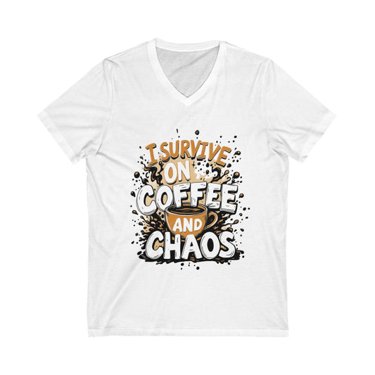 Unisex Jersey Short Sleeve V-Neck Tee