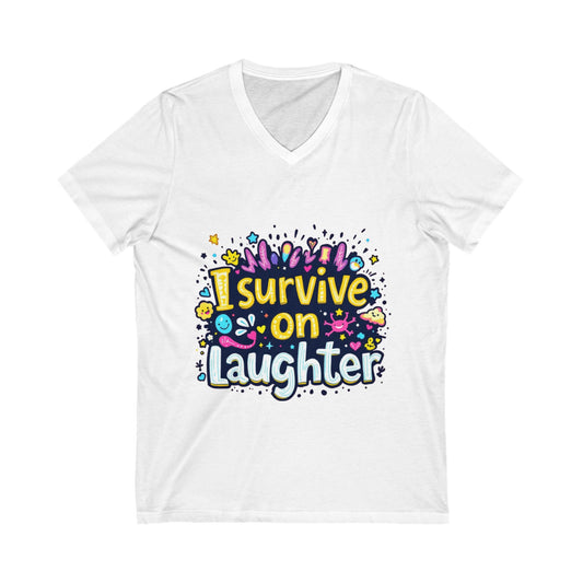 Unisex Jersey Short Sleeve V-Neck Tee